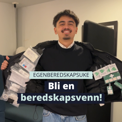 Beredskapsvenn med førstehjelpsutstyr