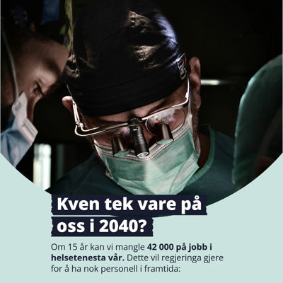 Nærbilde av kirurger under en operasjon