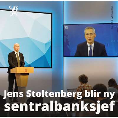 Stoltenberg er ny sentralbanksjef.