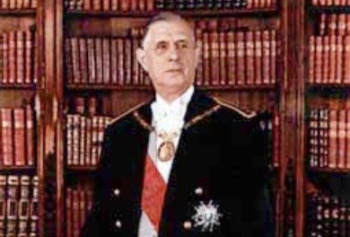 Frankrikes president Charles de Gaulle