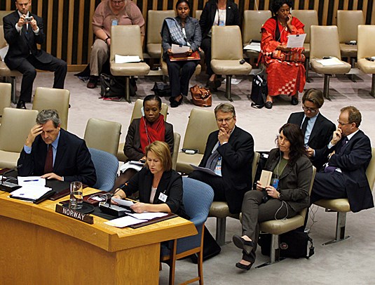 Minister of Defence Grete Faremo at the UN Security Council. - Photo: ScanNews/Cia Pak