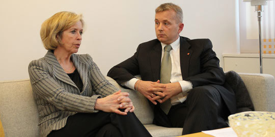 Anne-Grete Strøm-Erichsen og Knut Storberget