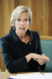 Helse- og omsorgsminister Anne-Grete Strøm-Erichsen