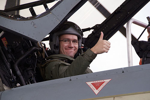 Statssekretær Barth Eide i lufta