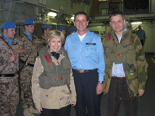 Forsvarsministeren og admiral Krause