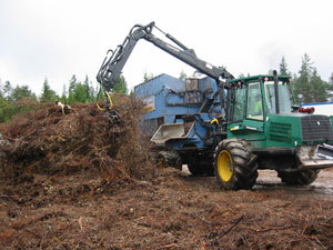 Fylkesnytt, Skogsmaskin, Foto: FM Oppland