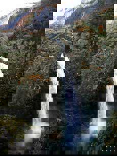 Månafossen, Frafjordheiane