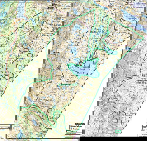 Kart over Junkerdalen