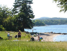 Badeliv på Hasseltangen. Foto Fylkesmannen i Aust-Agder