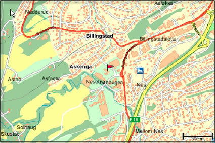 Kart: Billingstad trafikkstasjon
