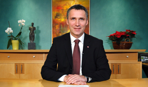 Statsministerens nyttårstale 2007. Foto: ANB, Terje Pedersen