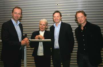 Fra venstre: Trond Giske, Tove Paule, Jarle Aambø og Sigmund Loland