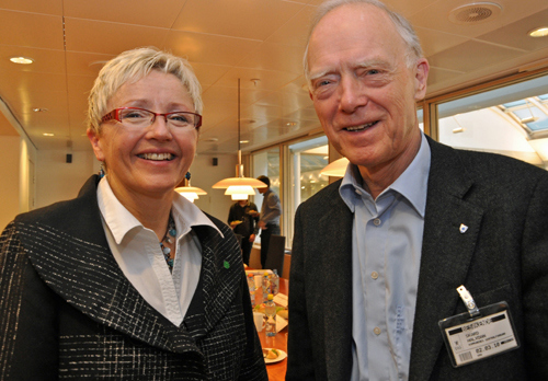 Liv Signe Navarsete og Halvdan Skard. Foto: Agnar Kaarbø/KRD.