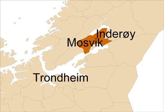 Inderøy og Mosvik (kart).