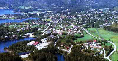 Flyfoto Birkenes. Foto: Steinar Nørstebø