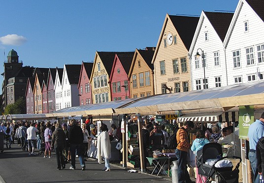 Matfestival på Bryggen i Bergen. Foto: Victor Jensen