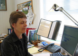 Kari Vik er jordbrukssjef i Averøy kommune – årets internett-kommune i Møre og Romsdal. Foto: Averøy kommune