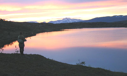 Kveldsstemning ved Børgefjell. Foto: Kent Mikkelsen