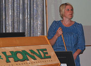 Forsker Karin Johanson. Foto: FM i Oppland