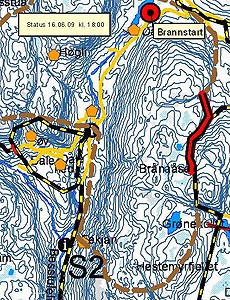 Kart Skogbrann