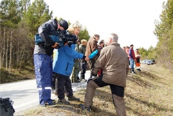 NRK er interessert i saken. Temadag Røros. Foto: Håkon Jordet