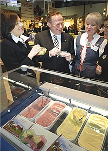 Isen fra Gangstad gårdsysteri ble første gang presentert under Grüne Woche 2009. Foto: Gorm K. Gaare.