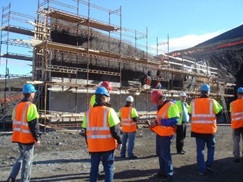 The Svalbard Global Seed Vault is taking shape. Date 09.08.2007. Photo: The Directorate of Public Construction and Property.
