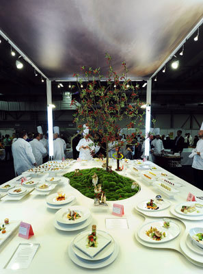 Mat. Kokkelandslaget har konkurrert i i kategorien kaldmat med hele 12 menyer. Foto: Det norske kokkelandslaget