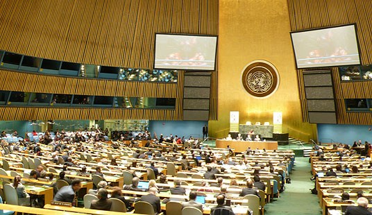 Åpning FNs skogår i FNs hovedforsamling, New York