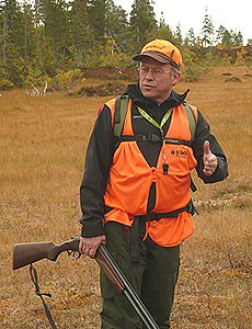 Landbruks- og matminister Lars Peder Brekk på jakt