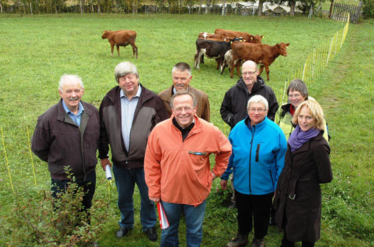 Landbruk: Lars Peder Brekk og representanter for økologiske forgangsfylker. Foto: LMD.
