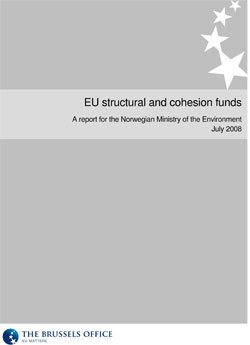 EU structural and cohesion funds