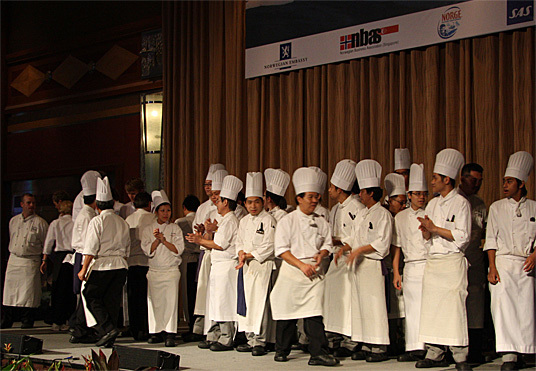 Foto: Fjorårets Bocuse d'Or gull-vinner var en av chefene.