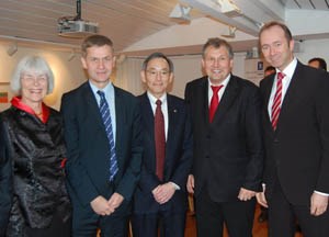 Ministermøte: Tora Aasland, Erik Solheim,Steven Chu, Terje Riis-Johansen og Trond Giske