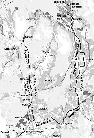 Kartskisse - Bergensprogrammet