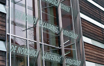 Det nordiske ambassadekomplekset i Berlin. Foto: Rüdiger Alms