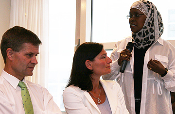 Fra debatten under lanseringen av Pilotprosjekt Pakistan. Foto: MB Haga, UD