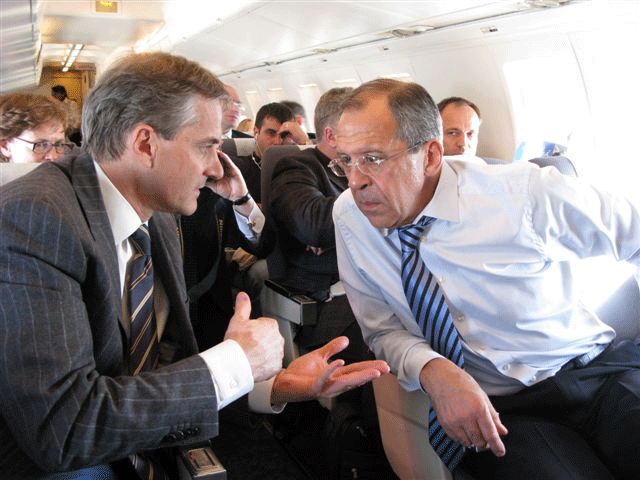 Utenriksminister Støre og utenriksminister Lavrov