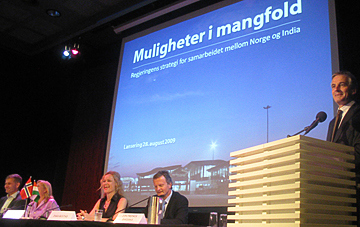 Lansering av Indiastrategien Litteraturhuset 28.08.09. Foto: Espen Rikter-Svendsen, UD