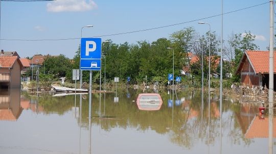 Flommen førte til store ødeleggelser i Serbia. Dette bildet er tatt i byen Obrenovac. Foto: European Union 2014, DG ECHO