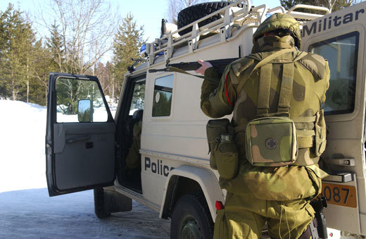 Militærpoliti illustrasjonsfoto