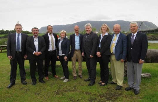 De nordiske ministerene samlet på Selfoss, Island