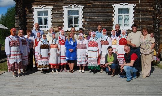 Deltakerne fra Finnmark sammen med representanter fra Arkhangelsk fylke.