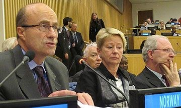 Statssekretær Hans Brattskar deltok på møtet i arbeidsgruppen for bærekraftsmål