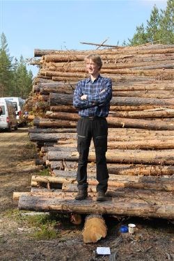 Entreprenør Erik Malterud forteller om tynnigsdrifta i Pasvik.