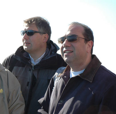 EU-kommisær Markos Kyprianou og landbruks- og matminister Riis-Jonansen på besøk i Vesterålen. Foto: Astraea Antal, LMD