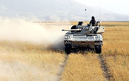 Panservogn CV90n i Nord-Afghanistan