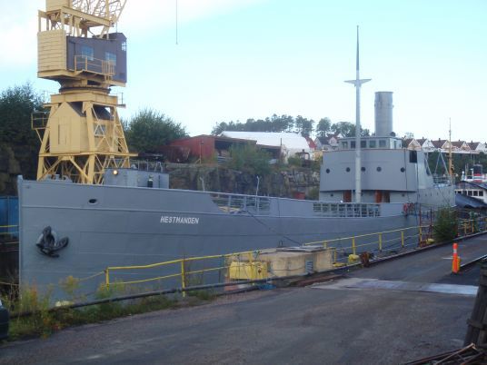 Hestmanden før restaurering. Foto: Bredalsholmen dokk og fartøyvernsenter