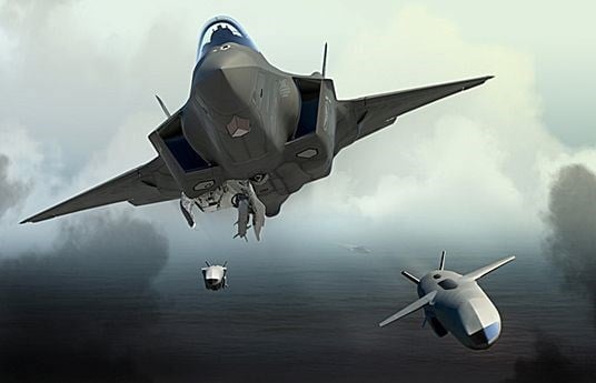 F-35 Joint Strike Fighter og Joint Strike Missile.