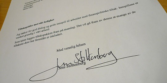 Statsministerens brev til Høyre, Krf og Venstre